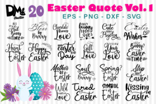 20 Easter Quote Vol.1: Graphics & Crafts