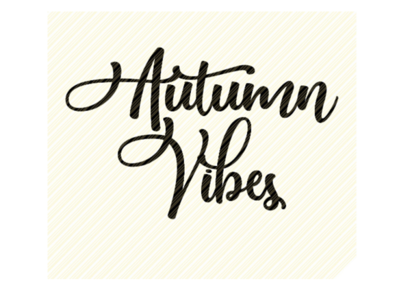 Autumn Vibes Fall Quote Graphic