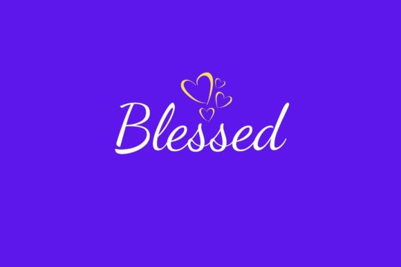Blessed Quote Craft Design: Graphics for Crafts