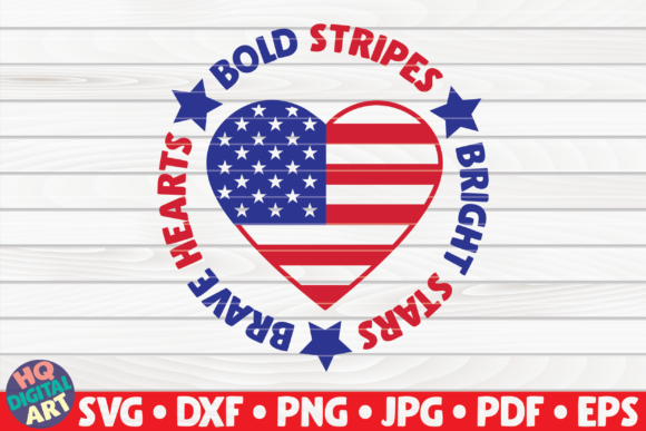 Graphics & Crafts: Bold Stripes 4th of July Quote