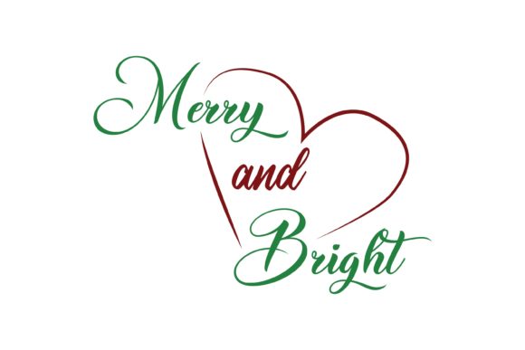 Merry Bright Quote Christmas Graphics