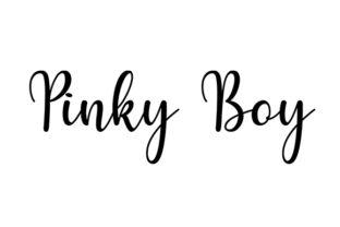 Pinky Boy Quote Craft Design