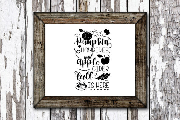 Pumpkin Hayrides Autumn Quote Graphics
