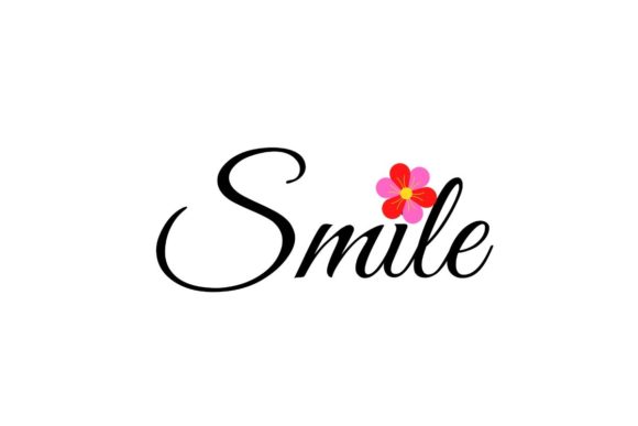 Smile Inspirational Quote Craft Design