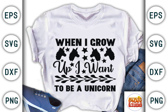 Unicorn Quote: Graphics for Crafts and Creative Publishing